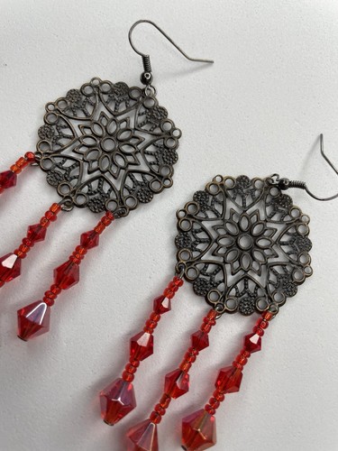 Copper filigree red - copper, &