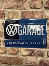 VW Garage Retro style Embossed