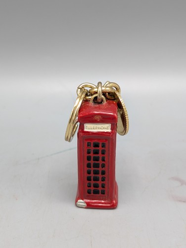 Mulberry phone booth keyring - booth,