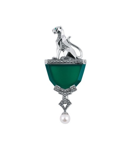 Panther brooch 925 sterling - panther,