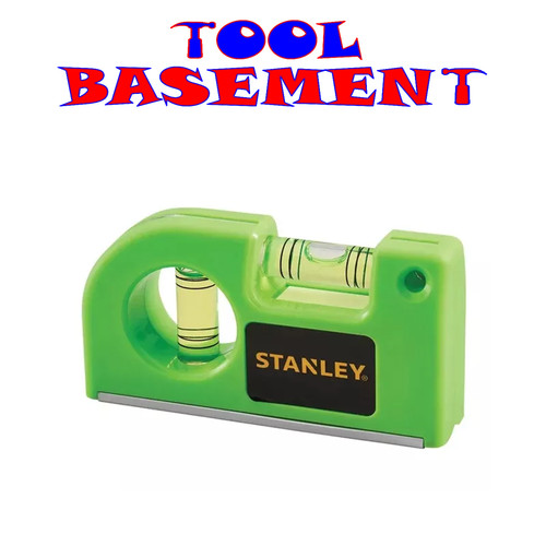 Stanley vis pocket level - hi-vis,