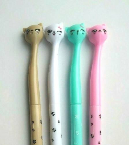 Novelty cat gel pens - cat,