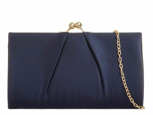 New satin clutch bag - new,