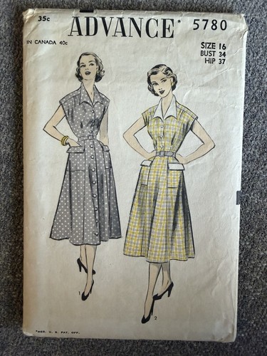 Advance 5780 sewing pattern - 5780,