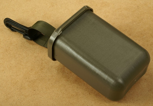 Military green gas mask - green,