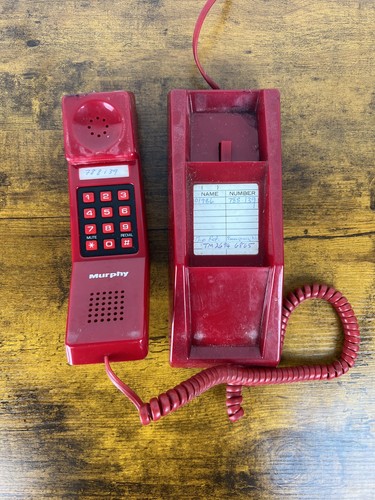 Vintage telephone wall phone - vintage,