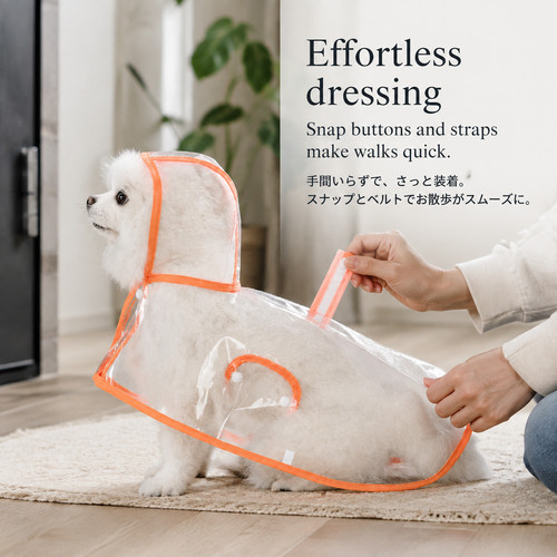 Raincoat for dogs with clear - raincoat,