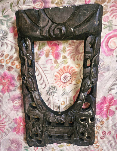 Antique wooden carved temple - wooden,