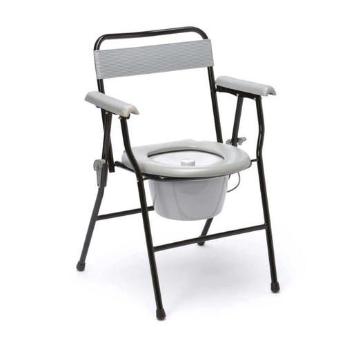 Folding commode with - folding, potty