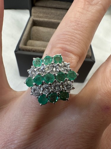 18ct yellow gold emerald and - emerald,