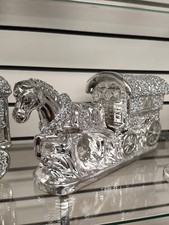 SILVER HORSE WITH WAGON GYPSY