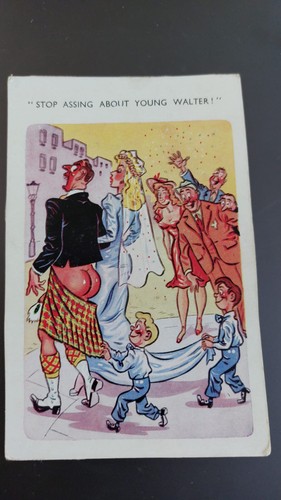 Vintage saucy postcard comic - vintage,