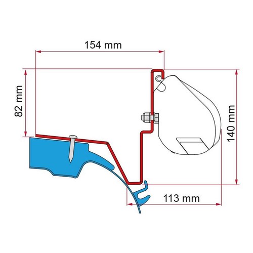 Fiamma f35 awning adapter - f35,