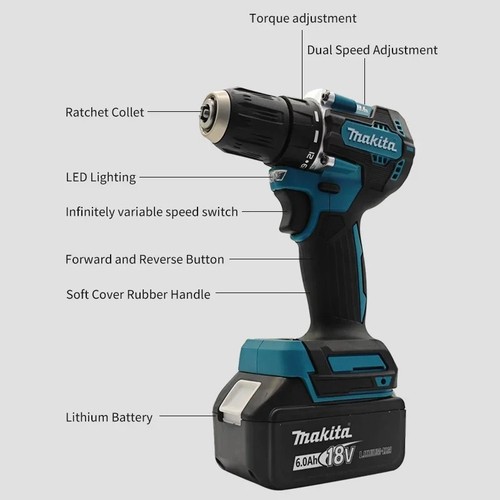 Makita ddf487 18v cordless - makita,