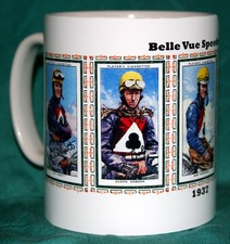 SPEEDWAY RIDERS OF  1937. BELLE VUE VINTAGE DESIGN MUG FREE UK P&P