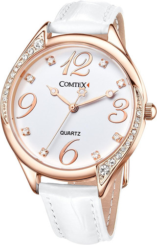 Ladies watch white - large, dial