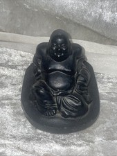 Lucky Buddha Made Of Coal 