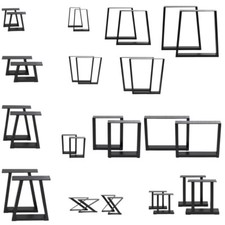 2x Industrial Steel Table Legs