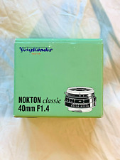 Voigtländer Nokton Classic 40mm f/1.4 SC Lens for Leica M - Black