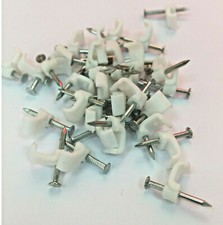 White Cable Clips 4mm x 2mm