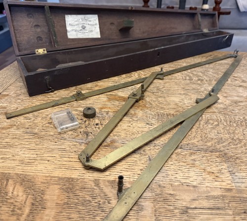 Antique pantograph drawing - pantograph,