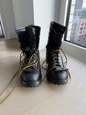 Wesco Black Leather Jobmaster Work Boots - US Size 11 D  (Mens)