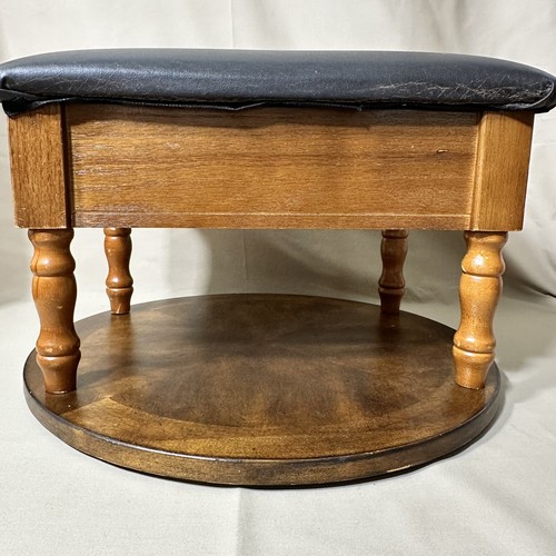 Vintage wooden foot stool - vintage,