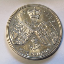 1997 Five Pound £5 Coin 50th