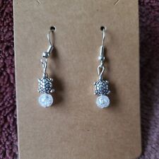 Crackle Quartz Turtle Earrings & Necklace Set