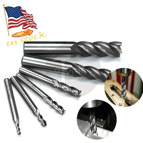 6pcs hss cnc - flute, spiral