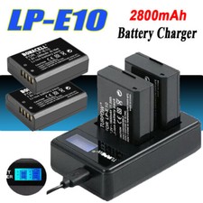 2x LP-E10 Battery and Dual