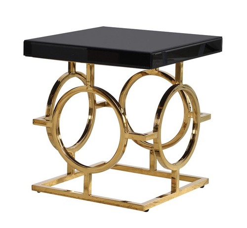 Gold and black venetian - and,