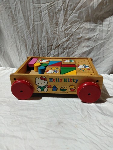 Vintage hello kitty - vintage, wooden