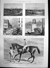 Old Antique Print Effects Tornado North America Ormonde Derby Winner 1886 19th