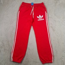 adidas Joggers Mens Medium Red