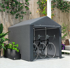 Large Bike Shed Outdoor Motorcycle Shelter Waterproof Steel Garden Storage Unit