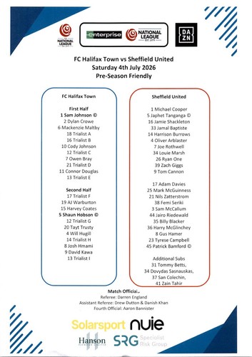 Halifax town sheffield - v,
