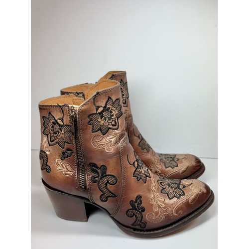 Corral tan leather ankle boots - corral,