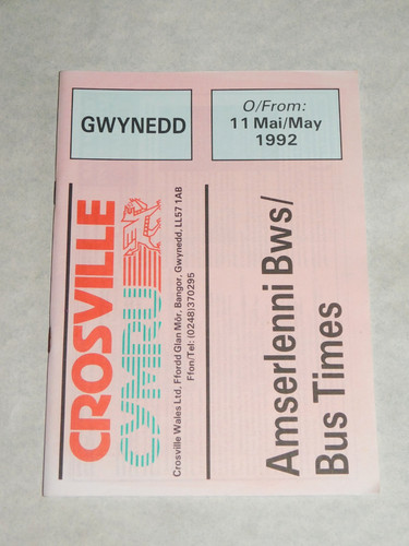 Crosville cymru bus timetable - crosville,