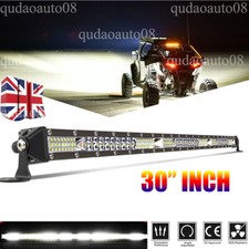 White 30" Slim LED Single Row