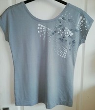 NWsomeT Adidas Silver Grey Logo Stretch T Shirt size Small 