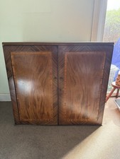 Antique Mahogany Linen Press