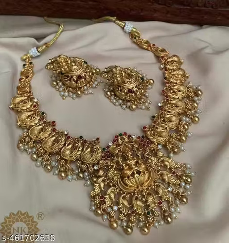 Gold plated jewellery set rani - plated, set,rani