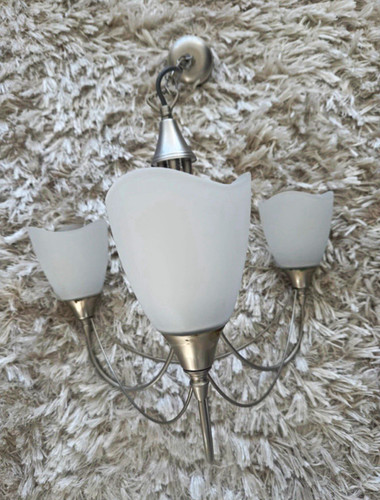Light brushed silver - 3-light,