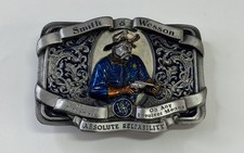 Smith and Wesson C-300 Fighter Cowboy Belt Buckle Bergamot 1989