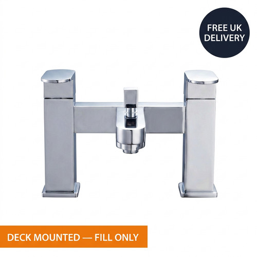 Quartz chrome bath filler tap - chrome,