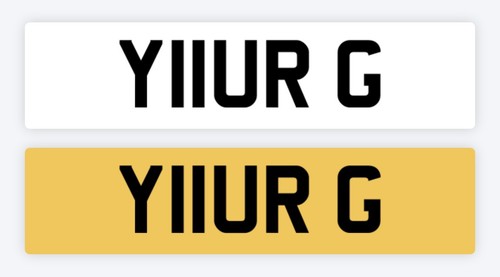 Your private number plate - your,