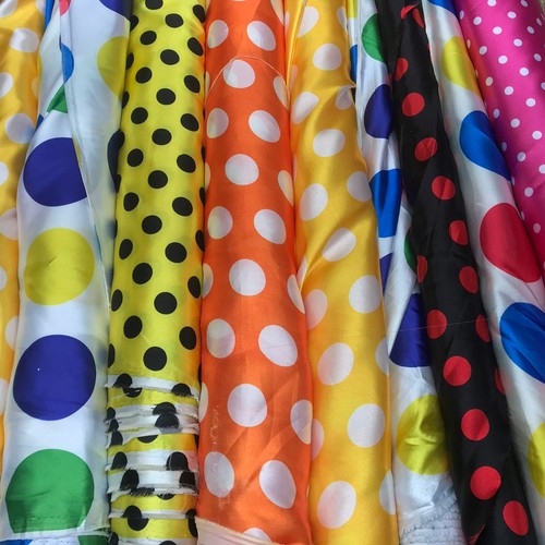 10m satin polka dot spots - polka,