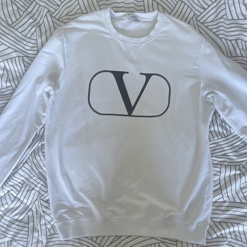 Valentino men white logo - white, v