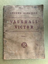 Vauxhall Victor Series F Owner's Handbook 1958